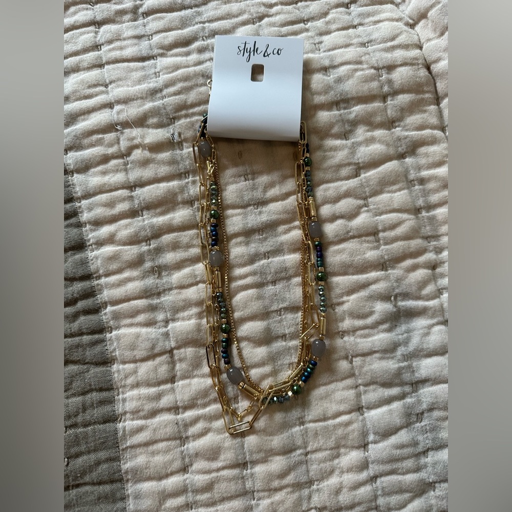 Gold necklaces